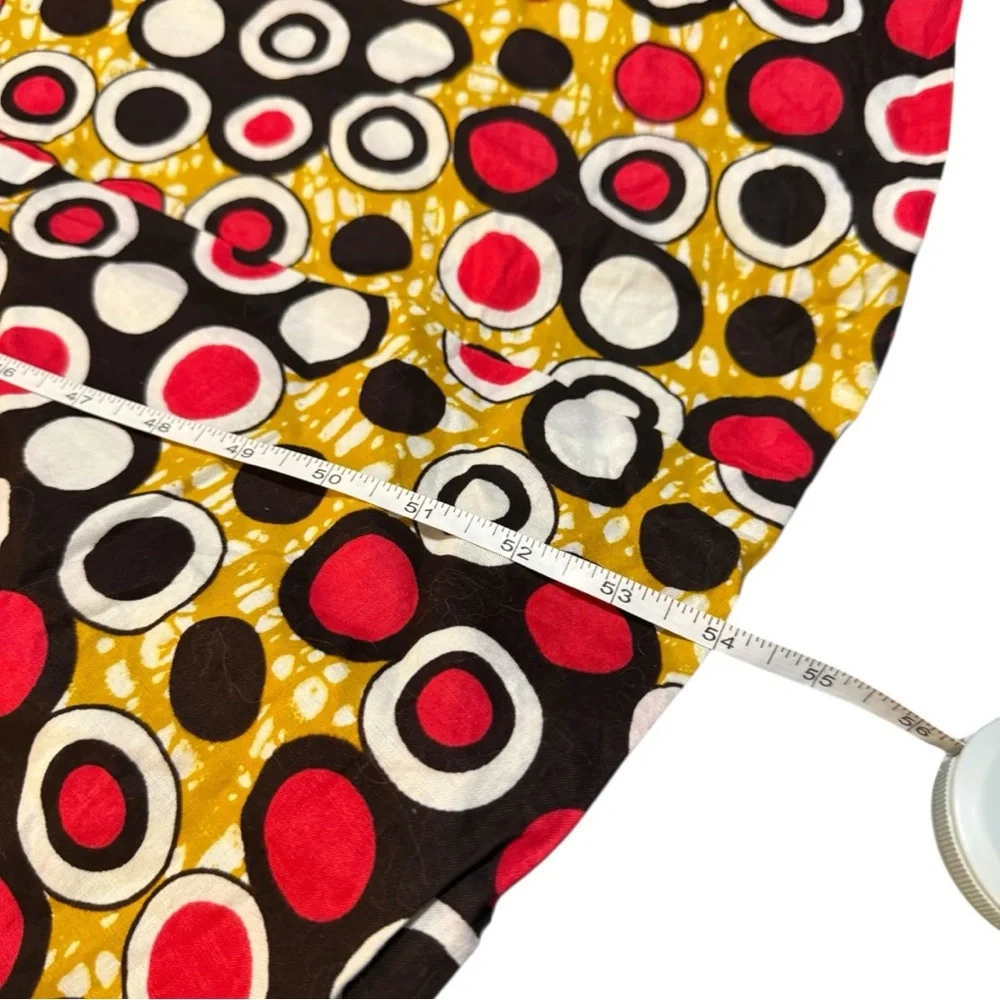 Vintage Geometric Circle & Lace Maxi Dress - Picture 6 of 8